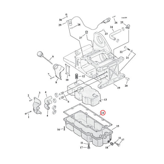 Cometic, gasket transmission oil pan Fiber