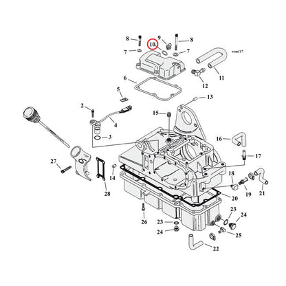 Cometic, O-ring neutral switch / oil pump / crankcase