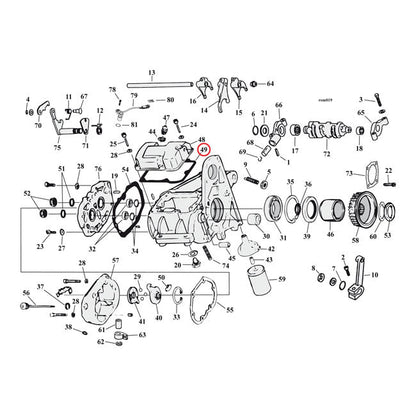 Cometic, gasket transmission top cover 031" fiber