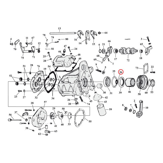 Cometic, quad oil seal transmission mainshaft bearing