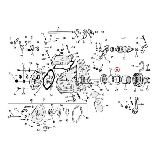 Cometic, quad oil seal transmission mainshaft bearing
