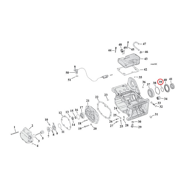 Cometic, quad oil seal transmission mainshaft bearing
