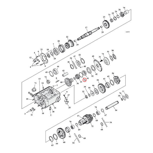 Cometic, O-ring mainshaft needle bearing