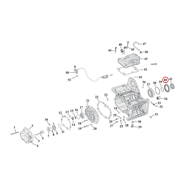 Cometic, transmission mainshaft oil seal