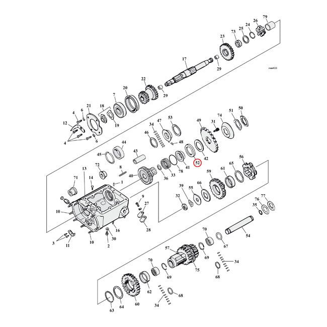 Cometic oil seal, transmission main shaft