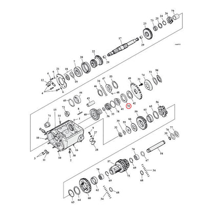 Cometic oil seal, transmission main shaft