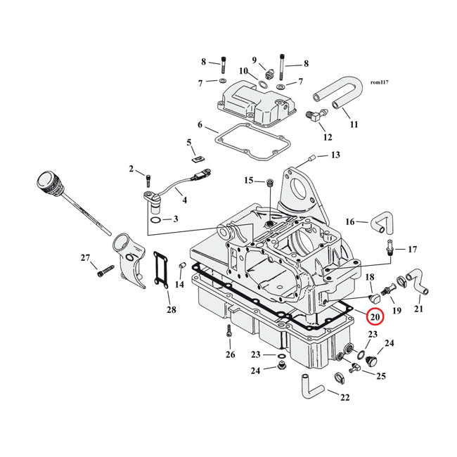 Cometic, gasket transmission oil pan 031" fiber