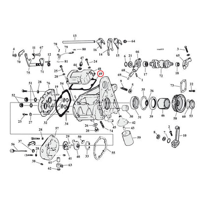 Cometic, gasket transmission top cover 031" fiber