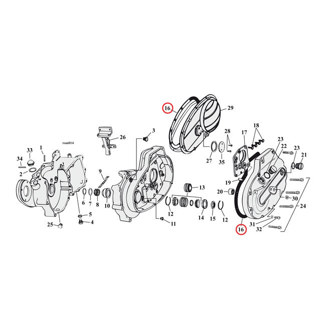 Cometic, gasket primary cover 060" AFM