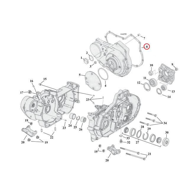 Cometic, gasket primary cover 060" AFM