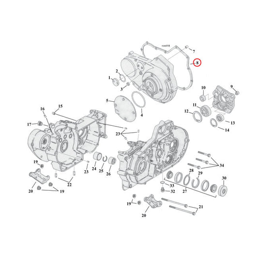 Cometic, gasket primary cover 060" AFM