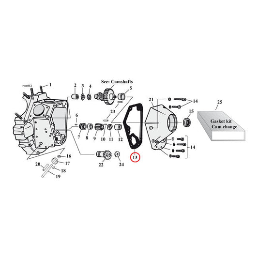 Cometic, cam cover gaskets 032" AFM