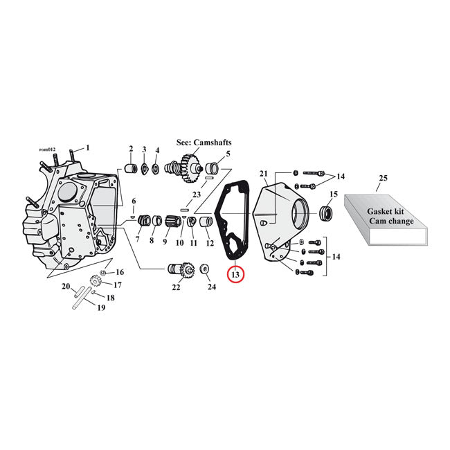 Cometic, cam cover gaskets 032" AFM