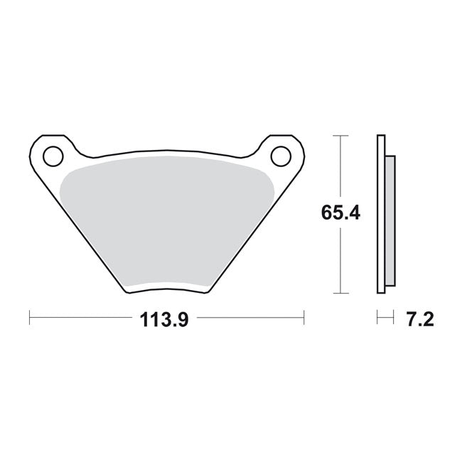 SBS, brake pads Street Carbon Tech (organic)