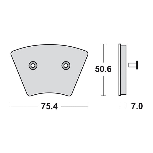 SBS, brake pads Street Ceramic (organic)