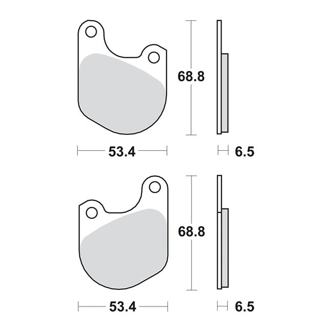 SBS, brake pads Street Ceramic (organic)