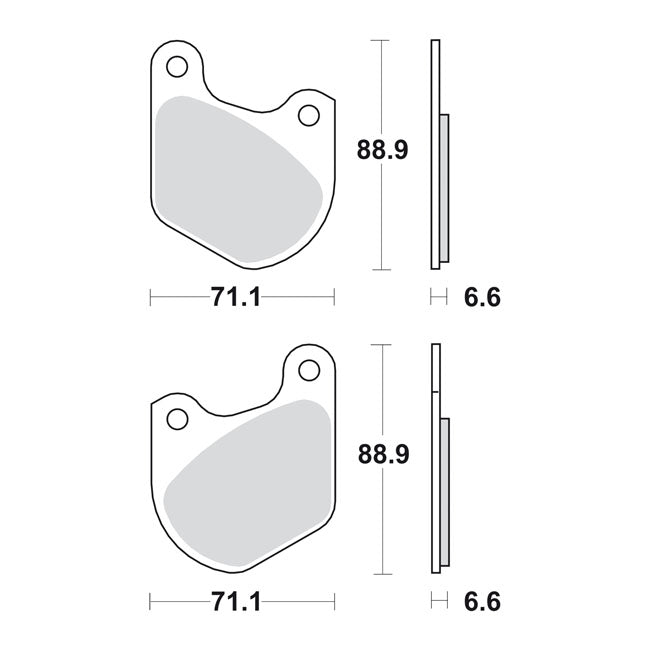 SBS, brake pads Street Carbon Tech (organic)