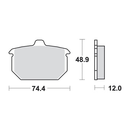 SBS brake pads, street ceramic