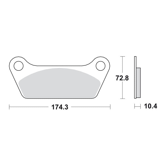 SBS brake pads street carbon tech
