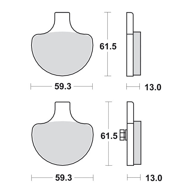 SBS, brake pads Street Carbon Tech (organic)