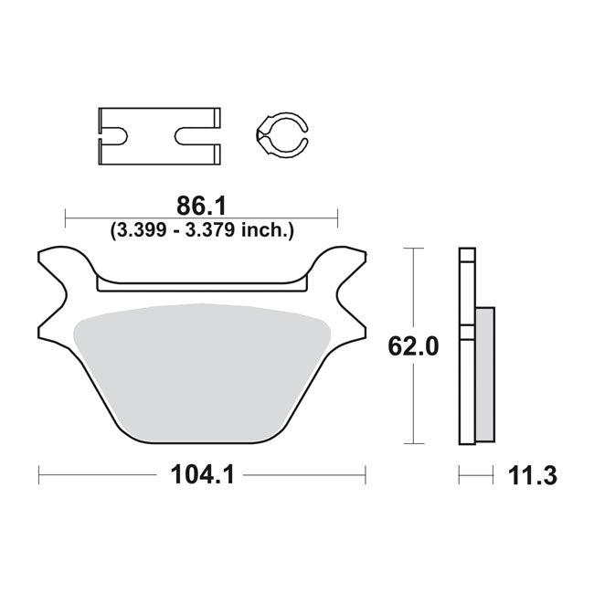 SBS, brake pads Street Excel Sinter