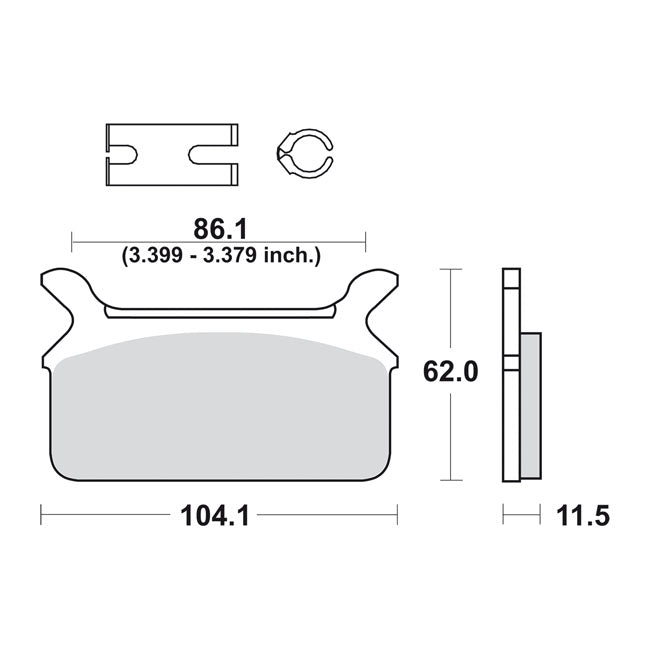 SBS, brake pads Street Excel Sinter