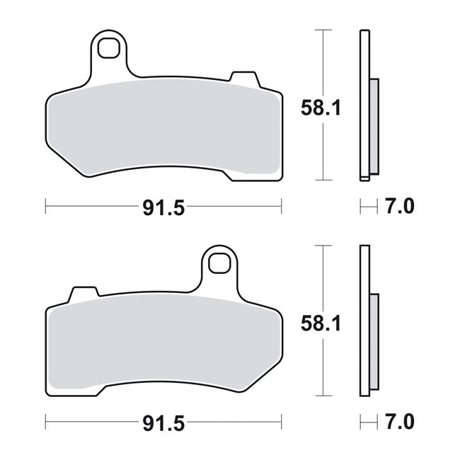 SBS, brake pads Street Excel Sinter