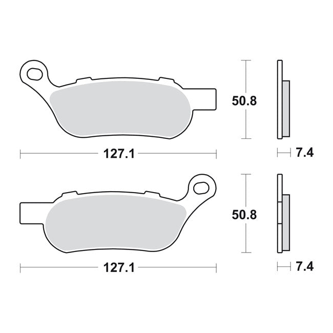 SBS, brake pads Street Excel Sinter
