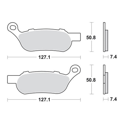 SBS, brake pads Street Excel Sinter