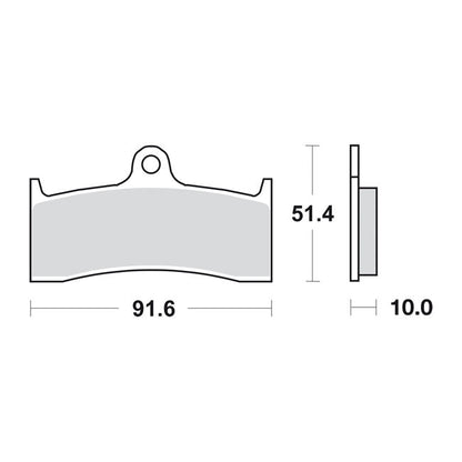 SBS brake pads, street ceramic