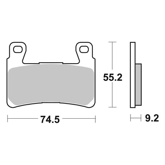 SBS, brake pad set. Street Excel Sinter