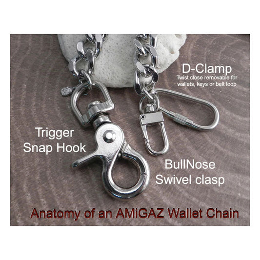 Amigaz Link Wallet Chain 22"