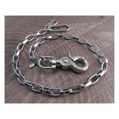 Amigaz Modern Chrome Wallet Chain 16"