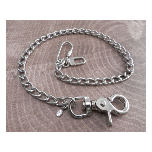 Amigaz Splicer Chrome Wallet Chain 16"