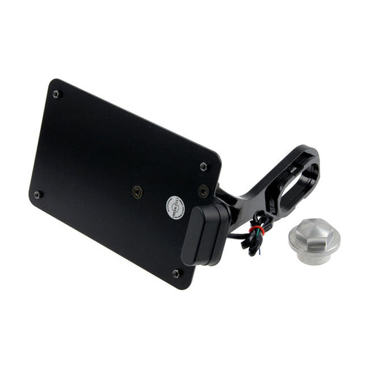 Cult-Werk, side mount license plate bracket, black France