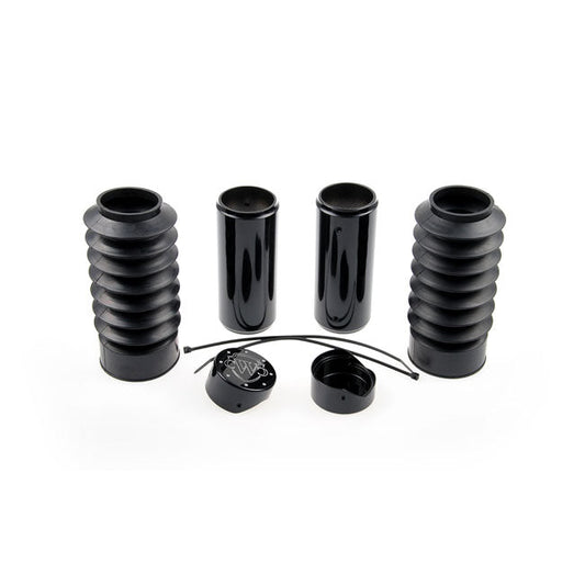 Cult-Werk, 6-piece fork tube cover kit Gloss black Logo