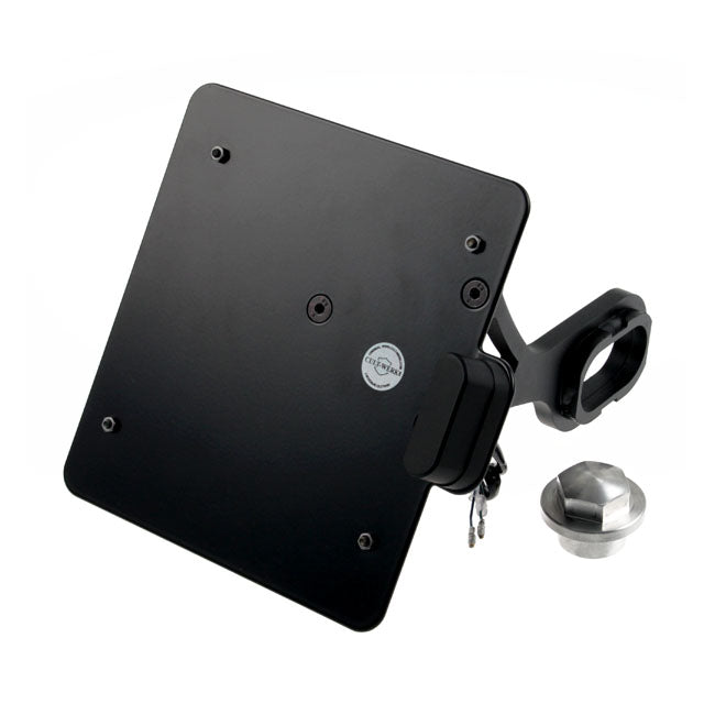 Cult-Werk, side mount license plate bracket, black Germany