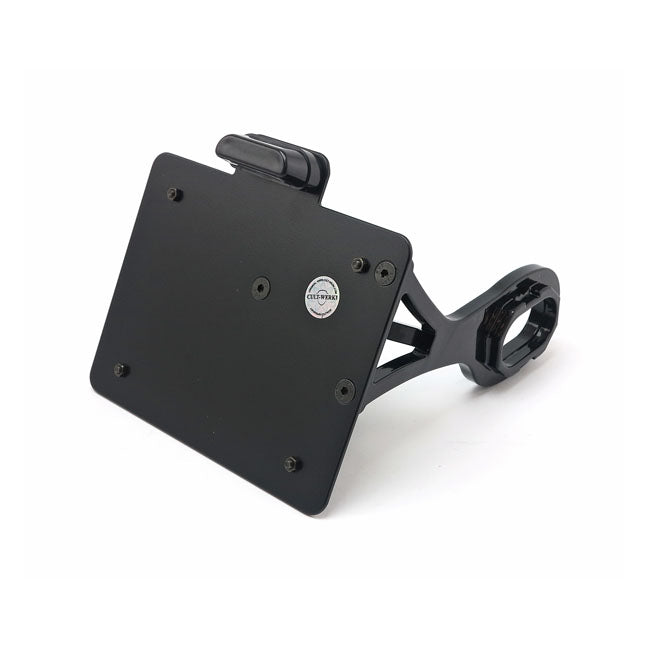 Cult-Werk, side mount license plate bracket. Switzerland