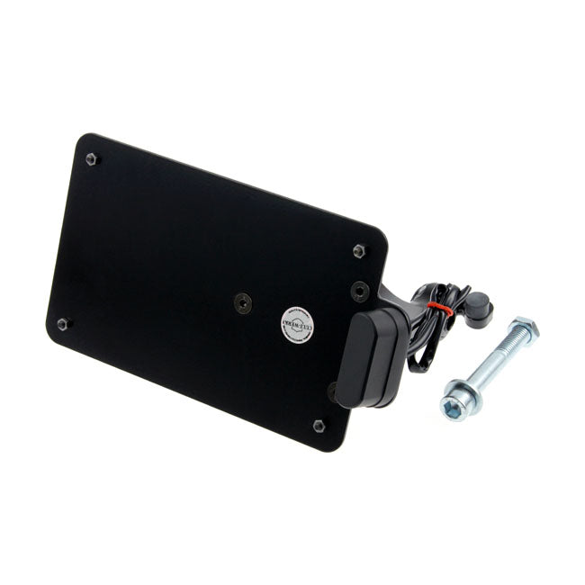 Cult-Werk, side mount license plate bracket, black France