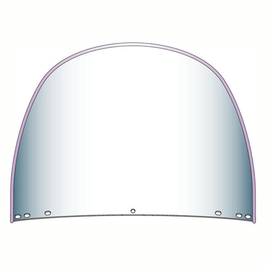 National Cycle, repl. beaded top windshield window. Clear
