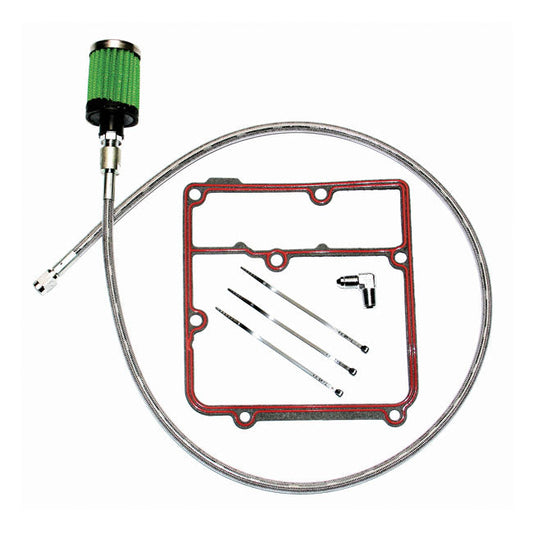 Feuling, oil tank breather kit Polished