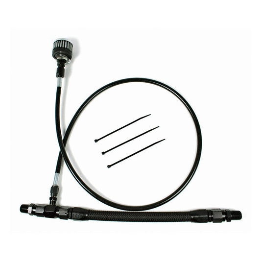 Feuling, oil tank breather kit Black