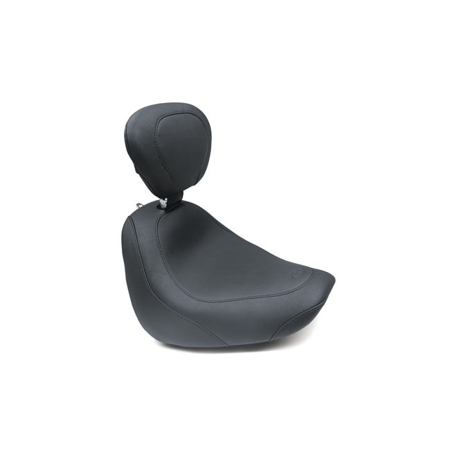 Mustang, Wide Tripper solo seat w/rider backrest