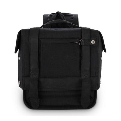 Burly Voyager throw-over saddlebags black