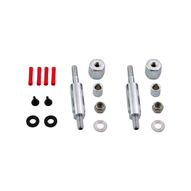 Sissy bar turn signal relocation kit for