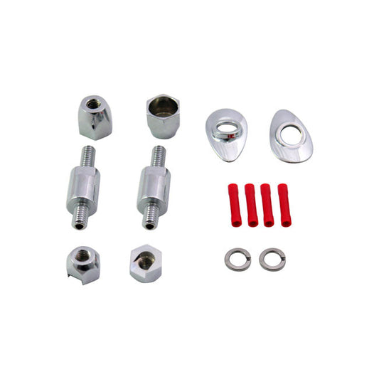 Sissy bar turn signal relocation kit for