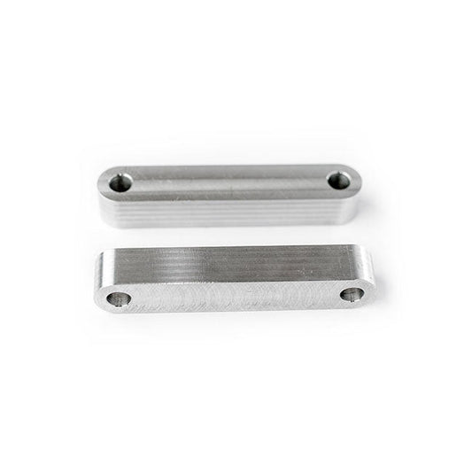 Killer Custom, front fender spacers Raw aluminum
