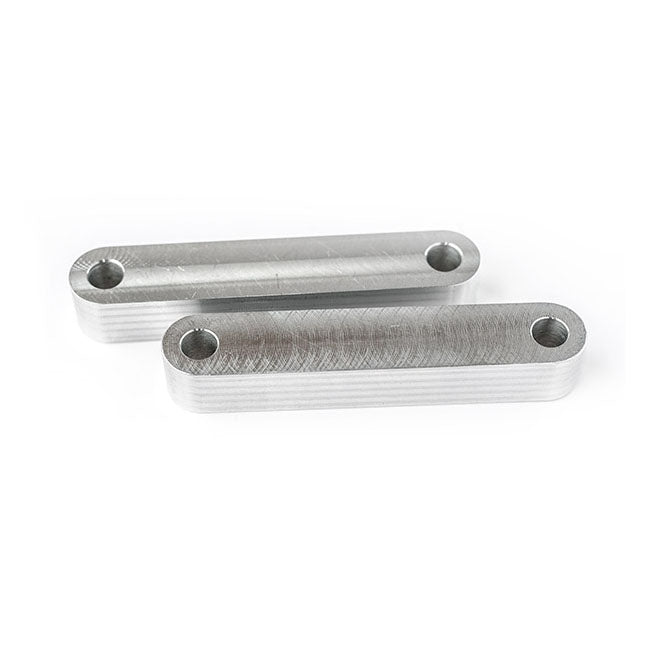 Killer Custom, front fender spacers Raw aluminum