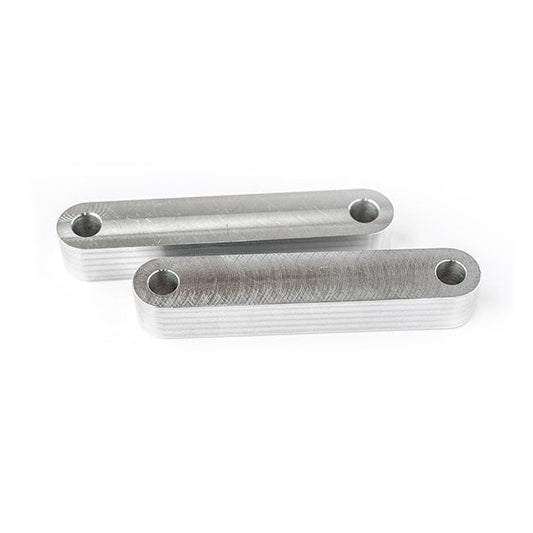Killer Custom, front fender spacers Raw aluminum
