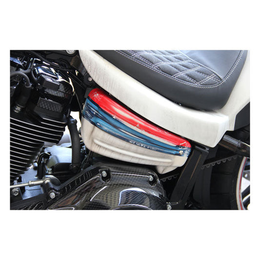 Cult-Werk, side cover set ''Racing''. Gloss black